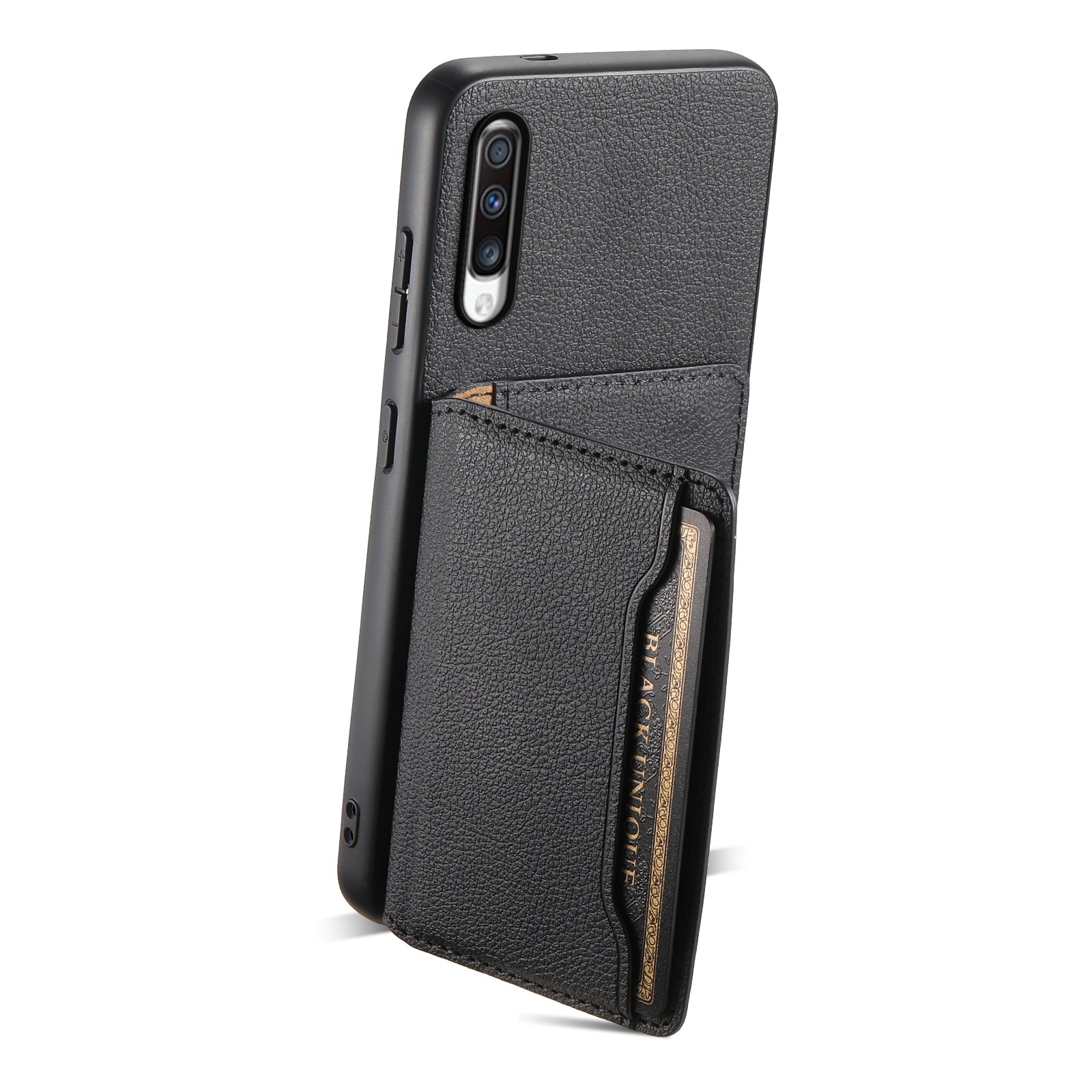 For Samsung Galaxy A70 Case Card Slots TPU+PC+PU Kickstand Phone Cover For Samsung Galaxy A70 Case Card Slots TPU+PC+PU Kickstand Phone Cover